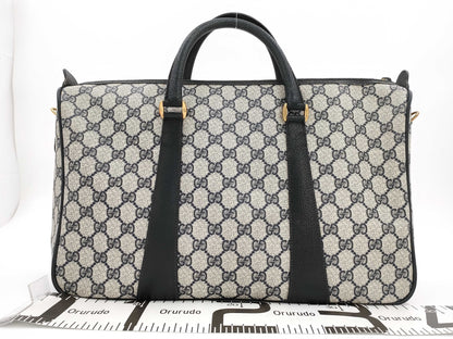 GUCCI 39 02 041 GG Supreme Sherry Line Boston Bag