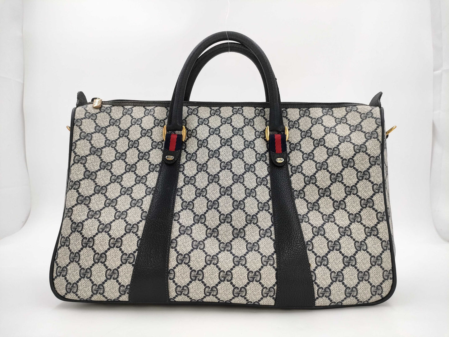 GUCCI 39 02 041 GG Supreme Sherry Line Boston Bag