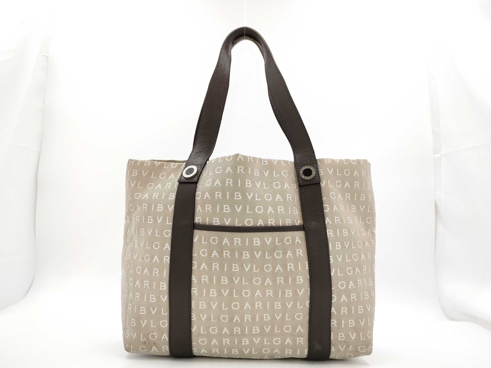 BVLGARI Logomania Canvas Tote Bag