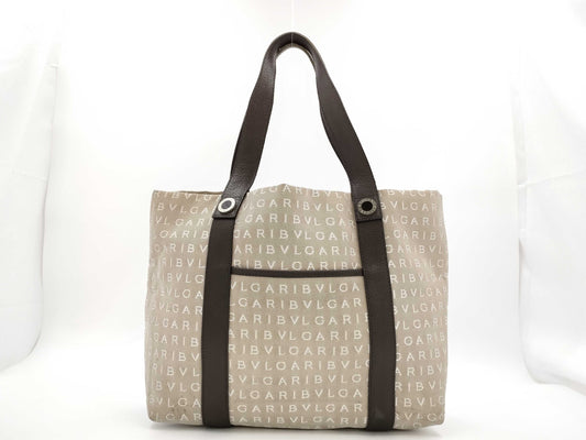 BVLGARI Logomania Canvas Tote Bag
