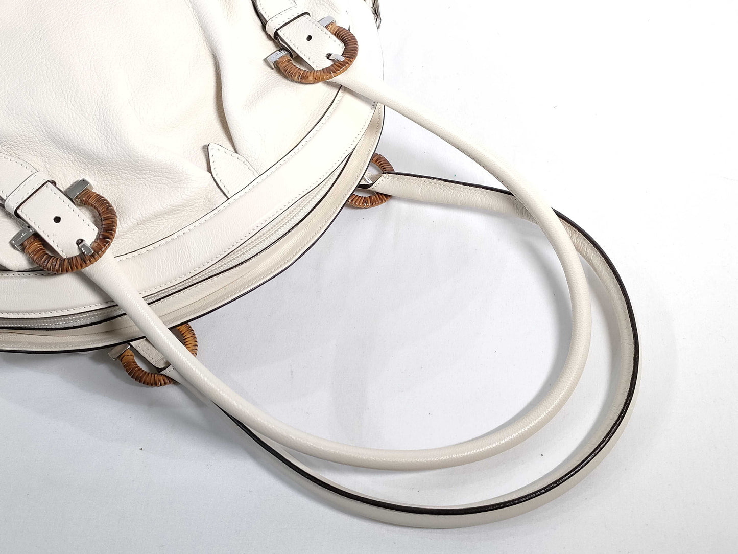 Salvatore Ferragamo Gancini Leather Handbag