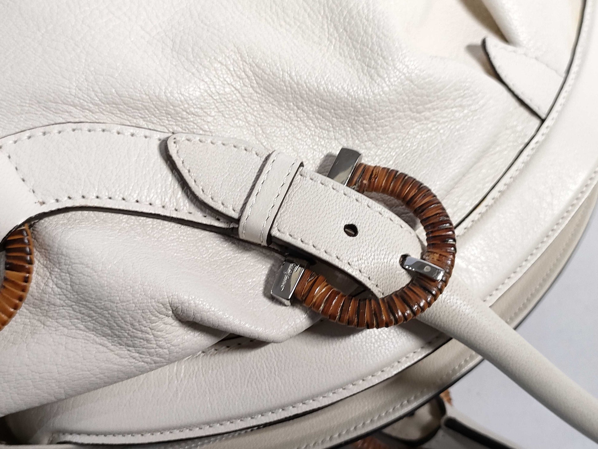 Salvatore Ferragamo Gancini Leather Handbag