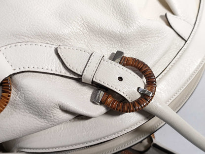 Salvatore Ferragamo Gancini Leather Handbag