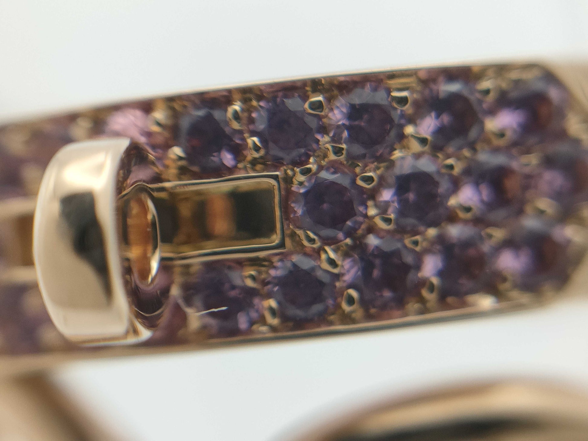 HERMES Alsimi #54 Pink Sapphire PG Au750 7.8g Ring 