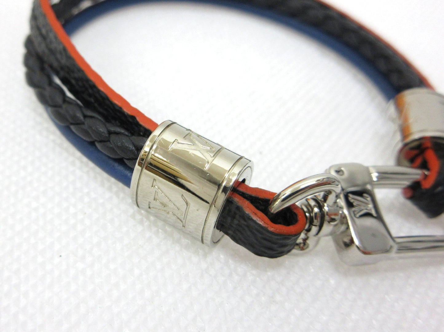 LOUIS VUITTON Damier Graphite Bracelet LV Treble M6423E Bracelet Bangle BC0159