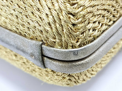 CHANEL Mesh Chain Shoulder Bag in Gold