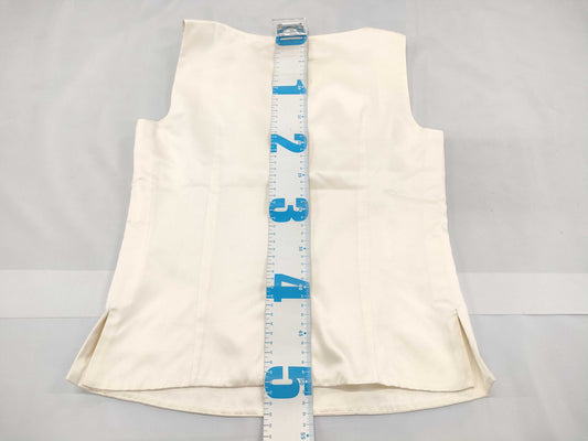 CHANEL Sleeveless Beige 07A #36 Top