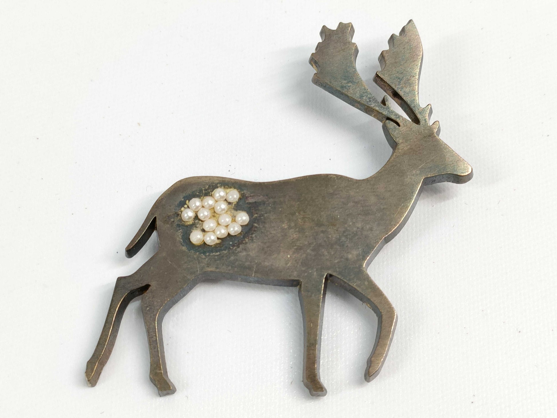 CHANEL Reindeer Pearl 01A Brooch Brooch