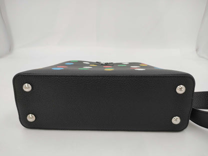 LOUIS VUITTON Yayoi Kusama Capucines MM Handbag