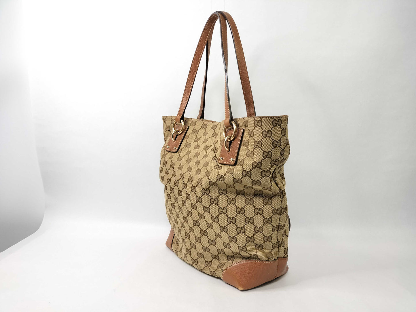GUCCI GG GUCCI Canvas Tote Z6559 Tote Bag