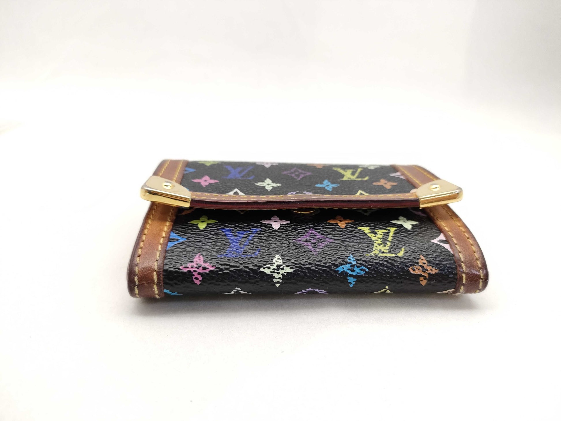 LOUIS VUITTON Monogram Multicolor LOUIS VUITTON Multicolor Porte Monnaie Platter Z6560 Wallet