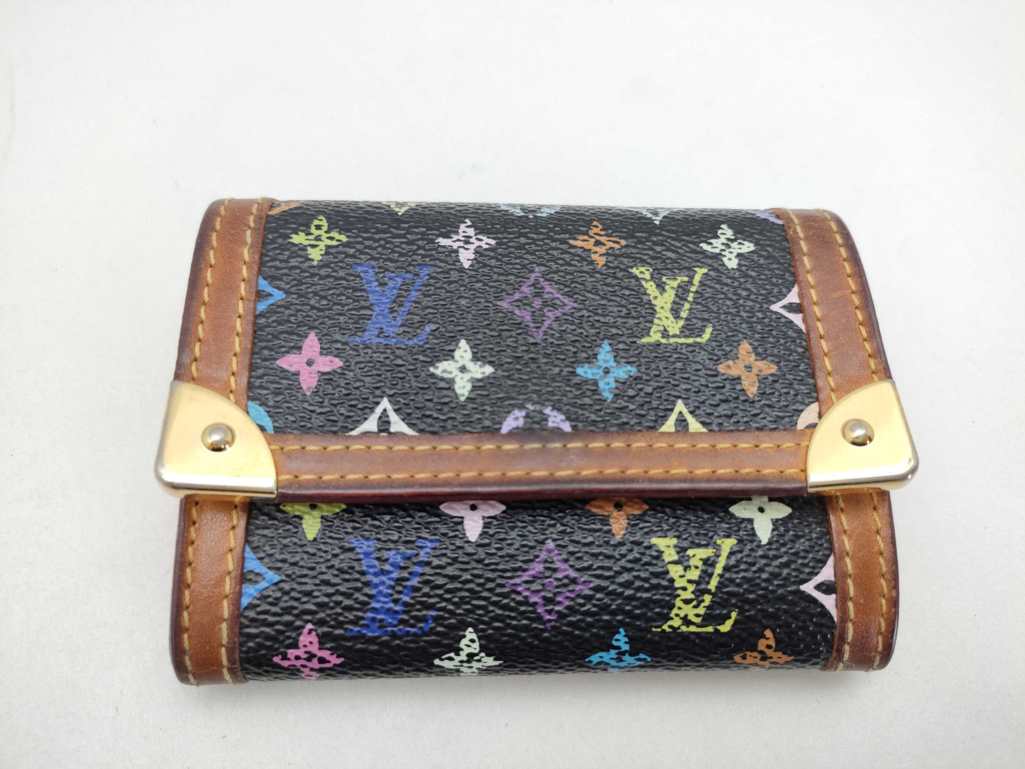LOUIS VUITTON Monogram Multicolor LOUIS VUITTON Multicolor Porte Monnaie Platter Z6560 Wallet