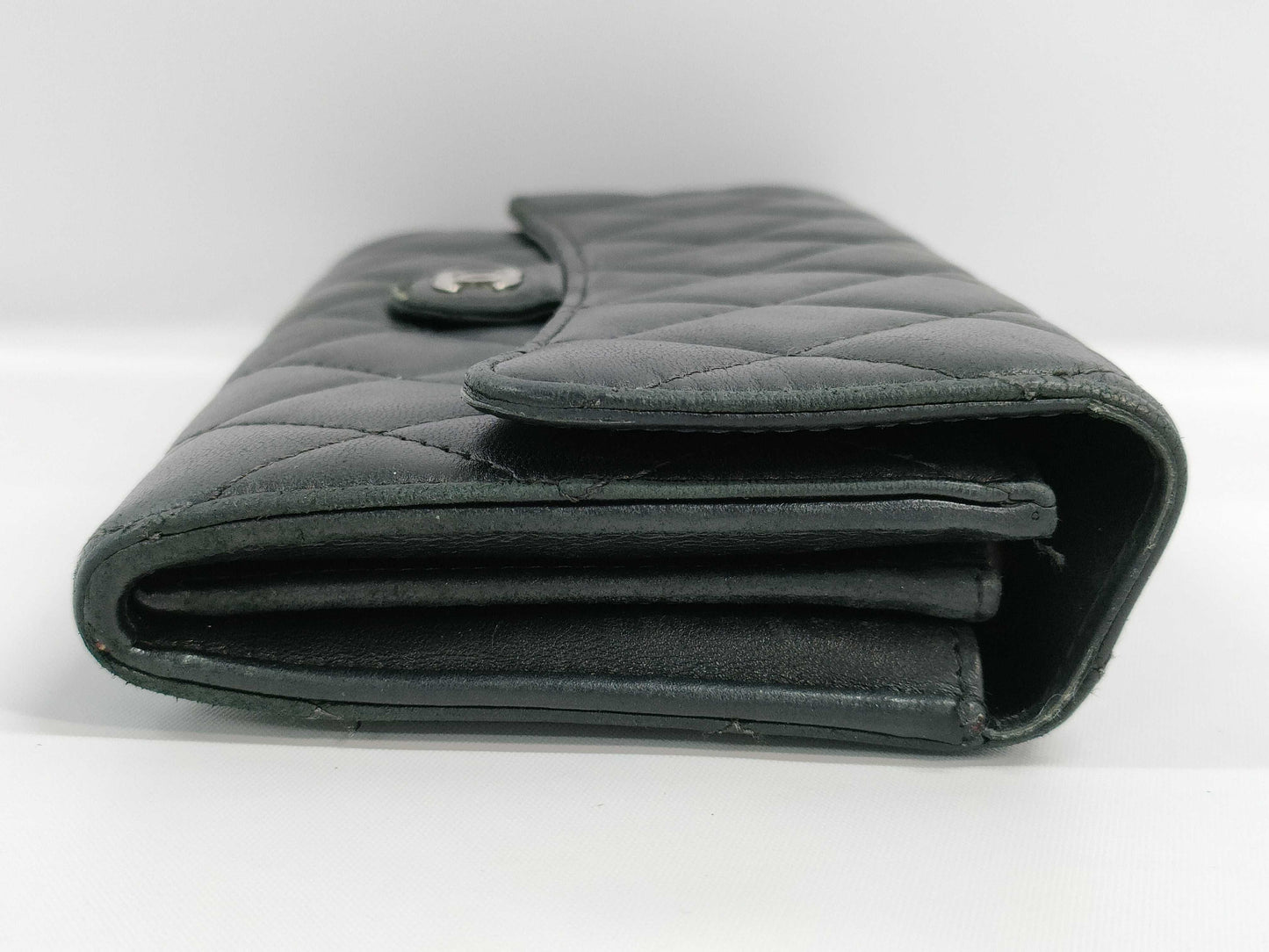 CHANEL CHANEL Lambskin Matelasse Coco Mark Long Wallet Z6645 Wallet