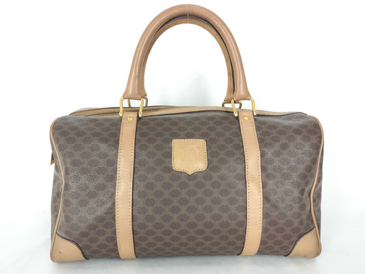 CELINE Macadam Hand Brown Boston Bag Z6692 Boston Bag