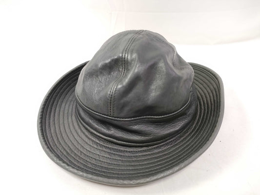 HERMES Hermes Hat Leather x Cashmere Other Accessories