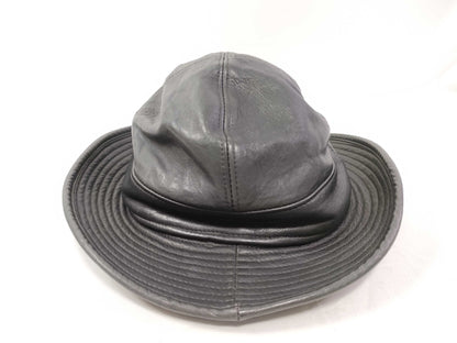 HERMES Hermes Hat Leather x Cashmere Other Accessories