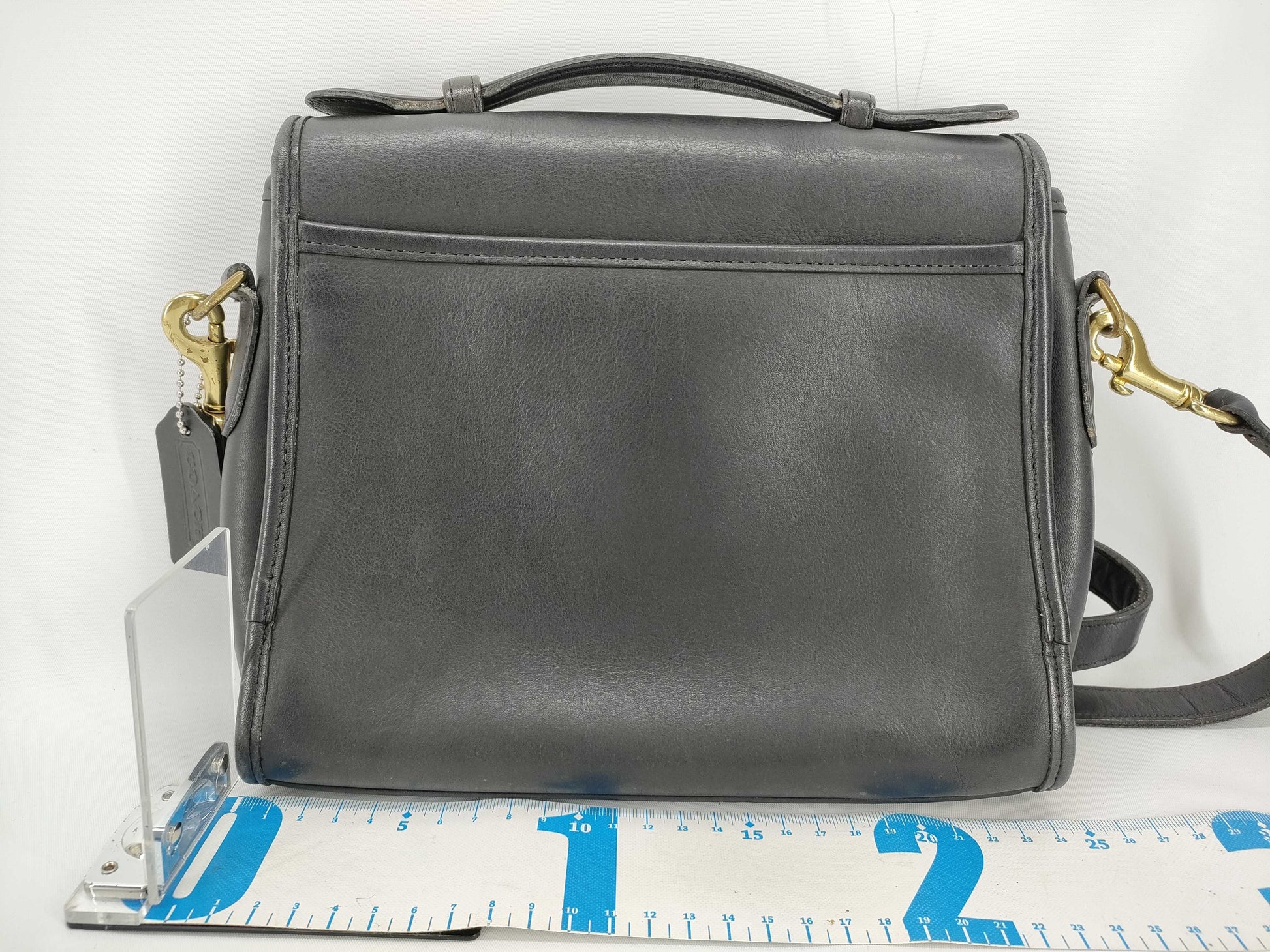 COACH Old Turnlock 2-Way Handbag Black Handbag