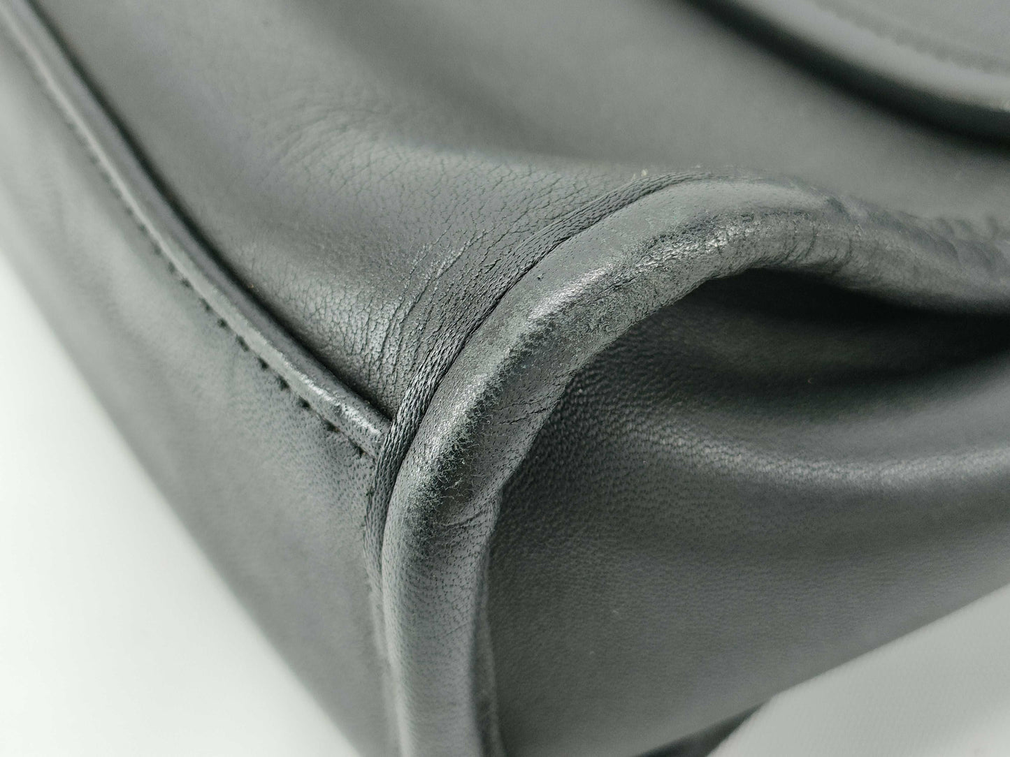 COACH Old Turnlock 2-Way Handbag Black Handbag