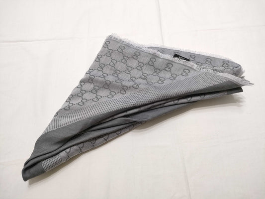 GUCCI Gucci Stole Gray Scarf
