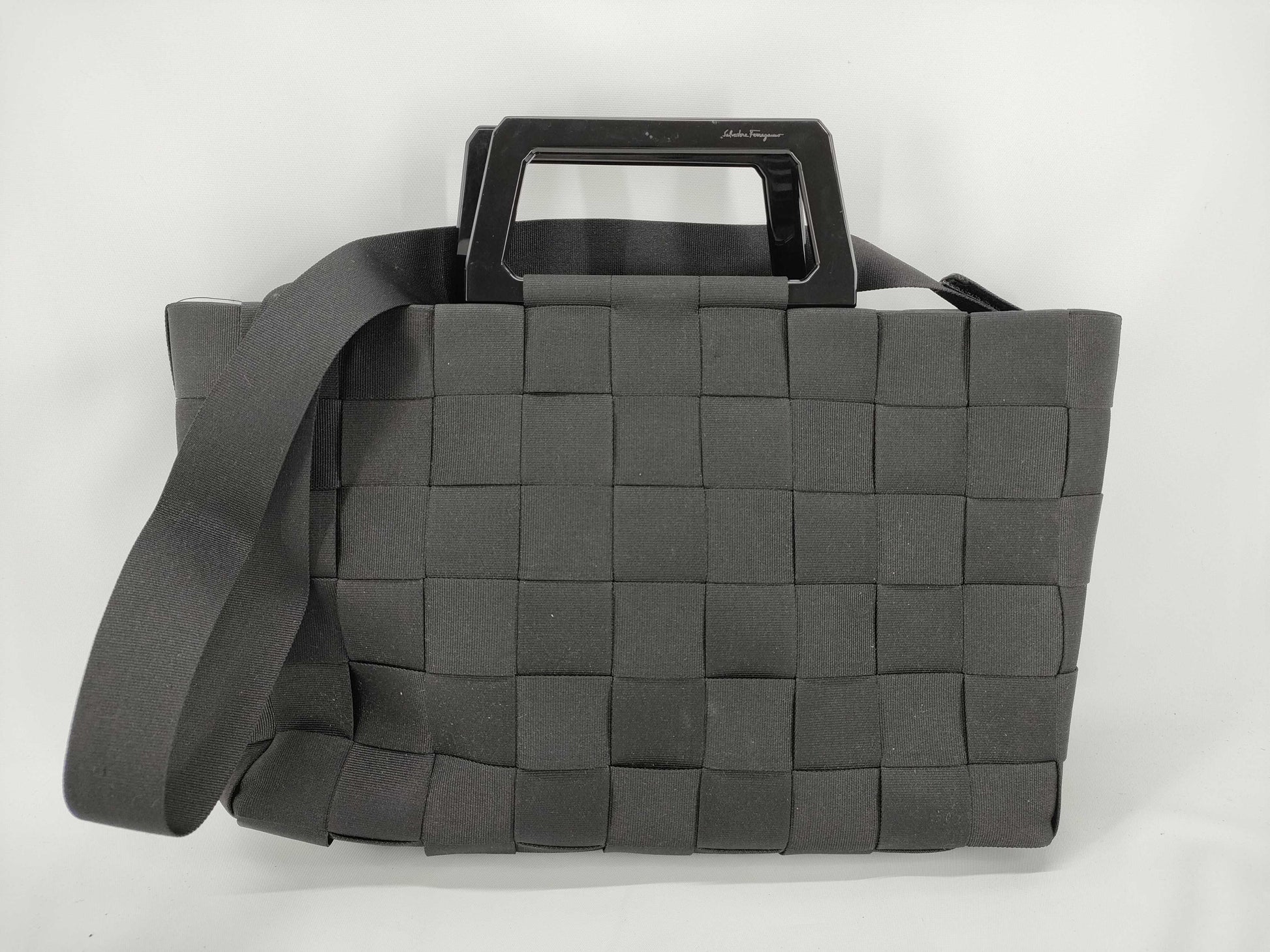 Salvatore Ferragamo 2-Way Handbag Black Shoulder Bag