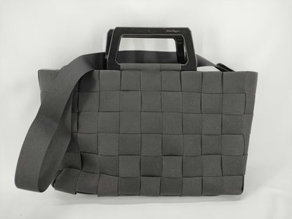 Salvatore Ferragamo 2-Way Handbag Black Shoulder Bag