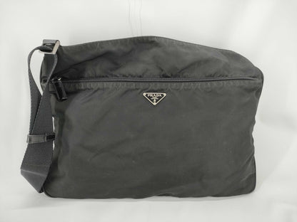 PRADA Nylon Prada Tessuto Shoulder Bag Black Shoulder Bag