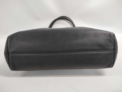 CHANEL Coco Mark Handbag Caviar/No. 6/Gallace Seal Bag