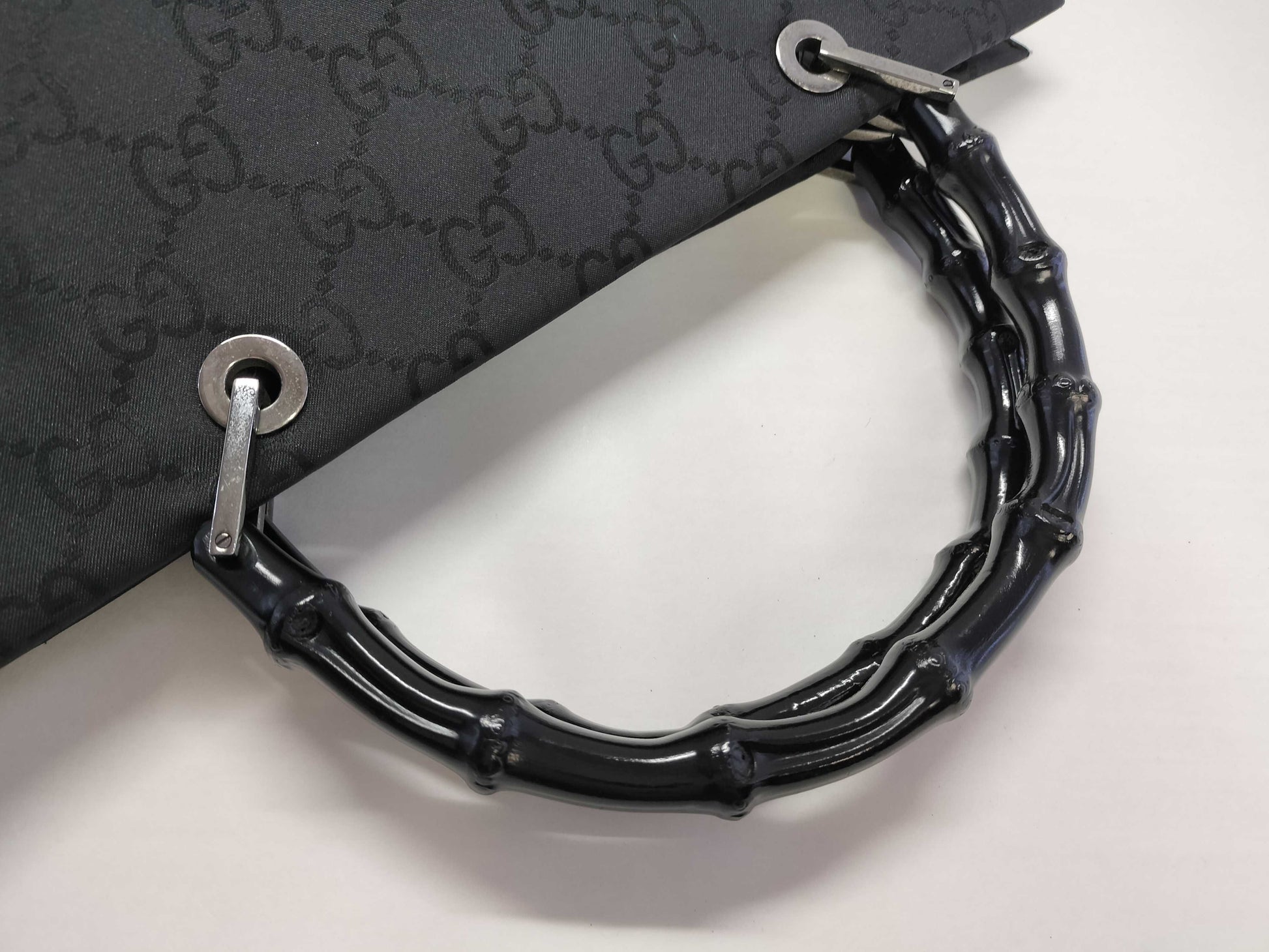 GUCCI Bamboo Gucci Hand Bamboo Tote Bag