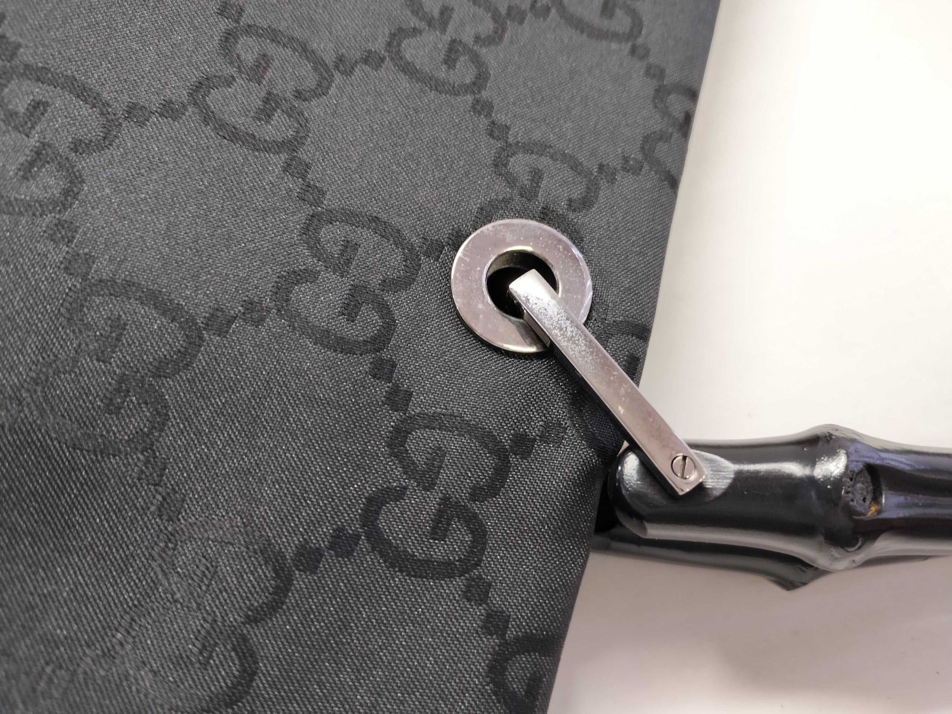 GUCCI Bamboo Gucci Hand Bamboo Tote Bag