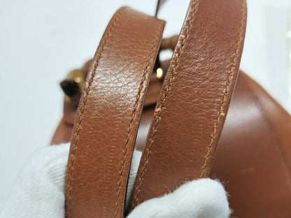 GUCCI Bamboo Gucci Bamboo Leather Backpack