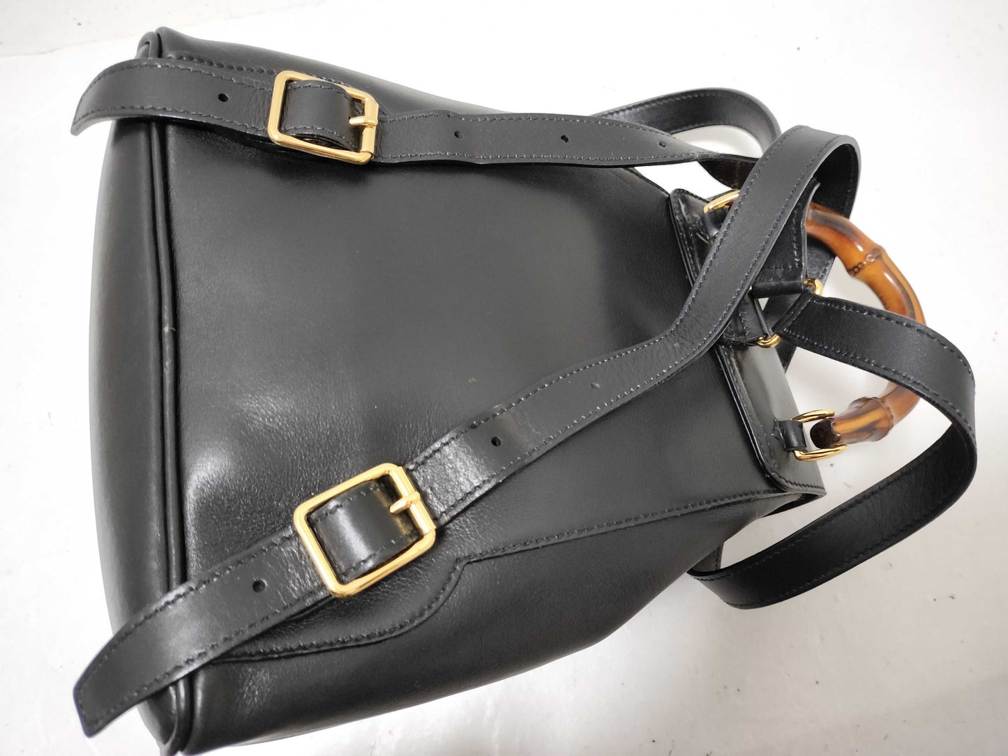 GUCCI Bamboo Backpack Bamboo/Leather Backpack