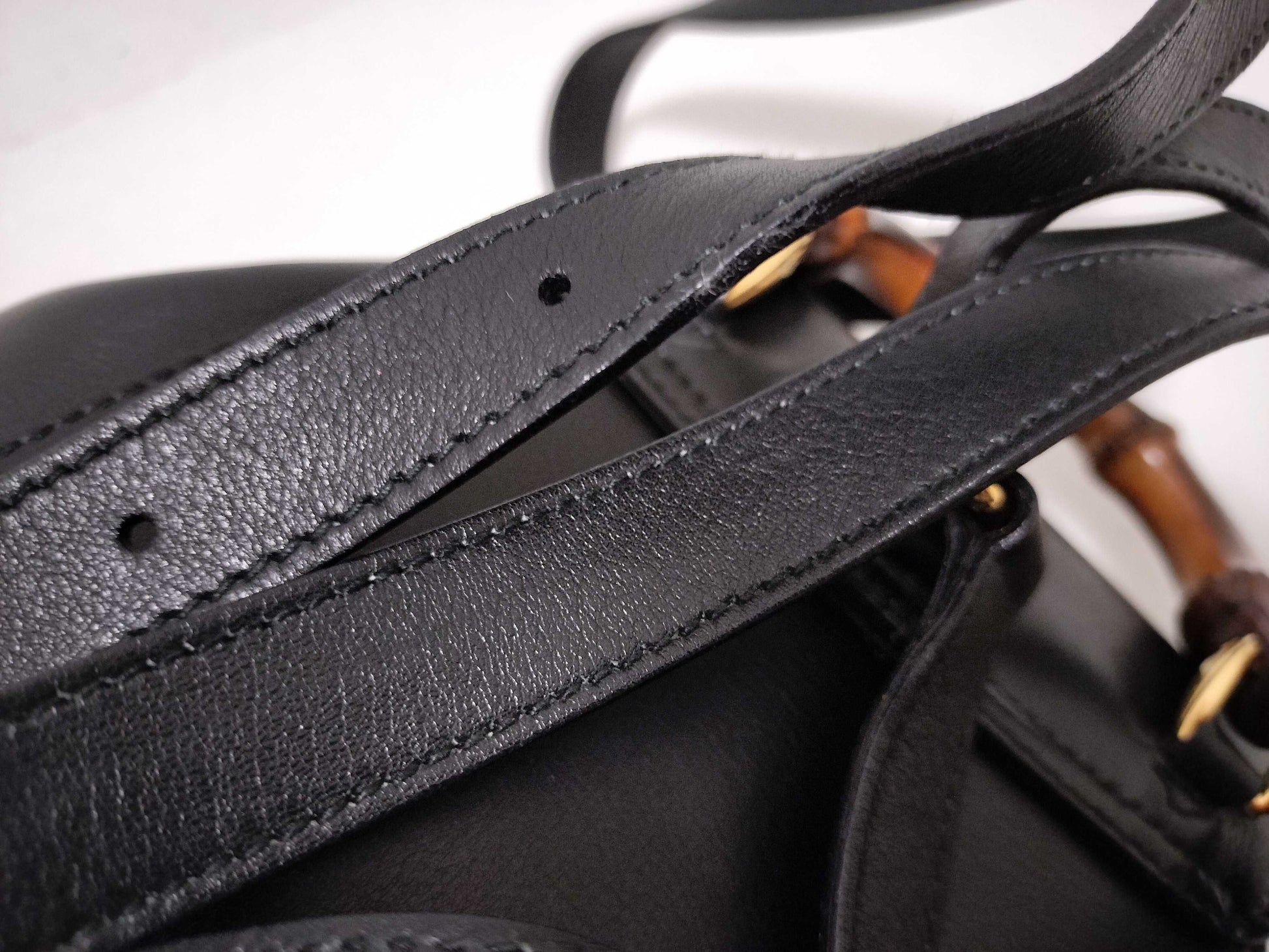 GUCCI Bamboo Backpack Bamboo/Leather Backpack