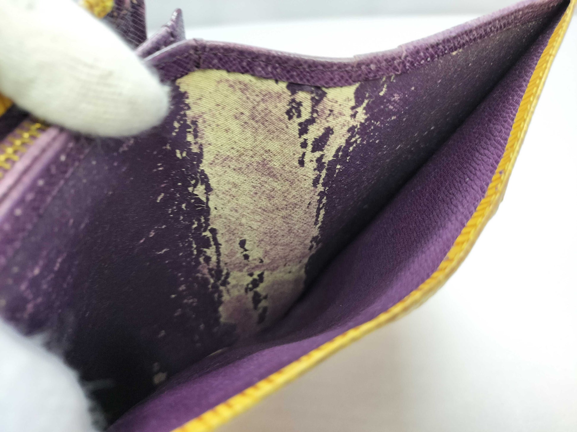 LOUIS VUITTON Epi LV Epi L-shaped Zip Wallet M61509 Wallet