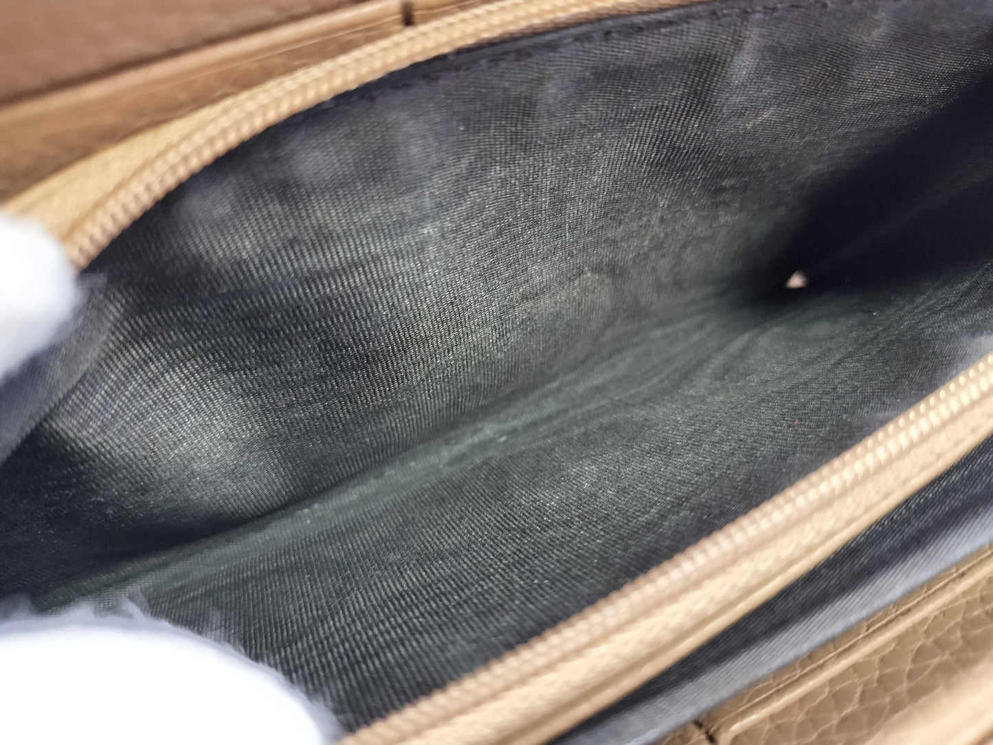 GUCCI Soho Round Zip Long Wallet 598187 Brown Leather Wallet