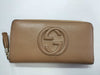 GUCCI Soho Round Zip Long Wallet 598187 Brown Leather Wallet