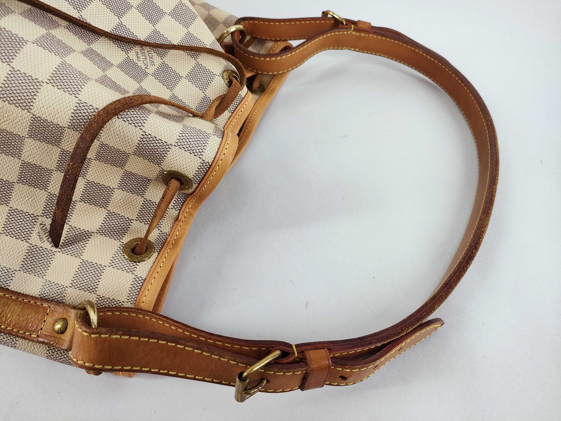 LOUIS VUITTON Damier Azur Louis Vuitton Damier Azur Noe N42222 AR3102 Shoulder Bag