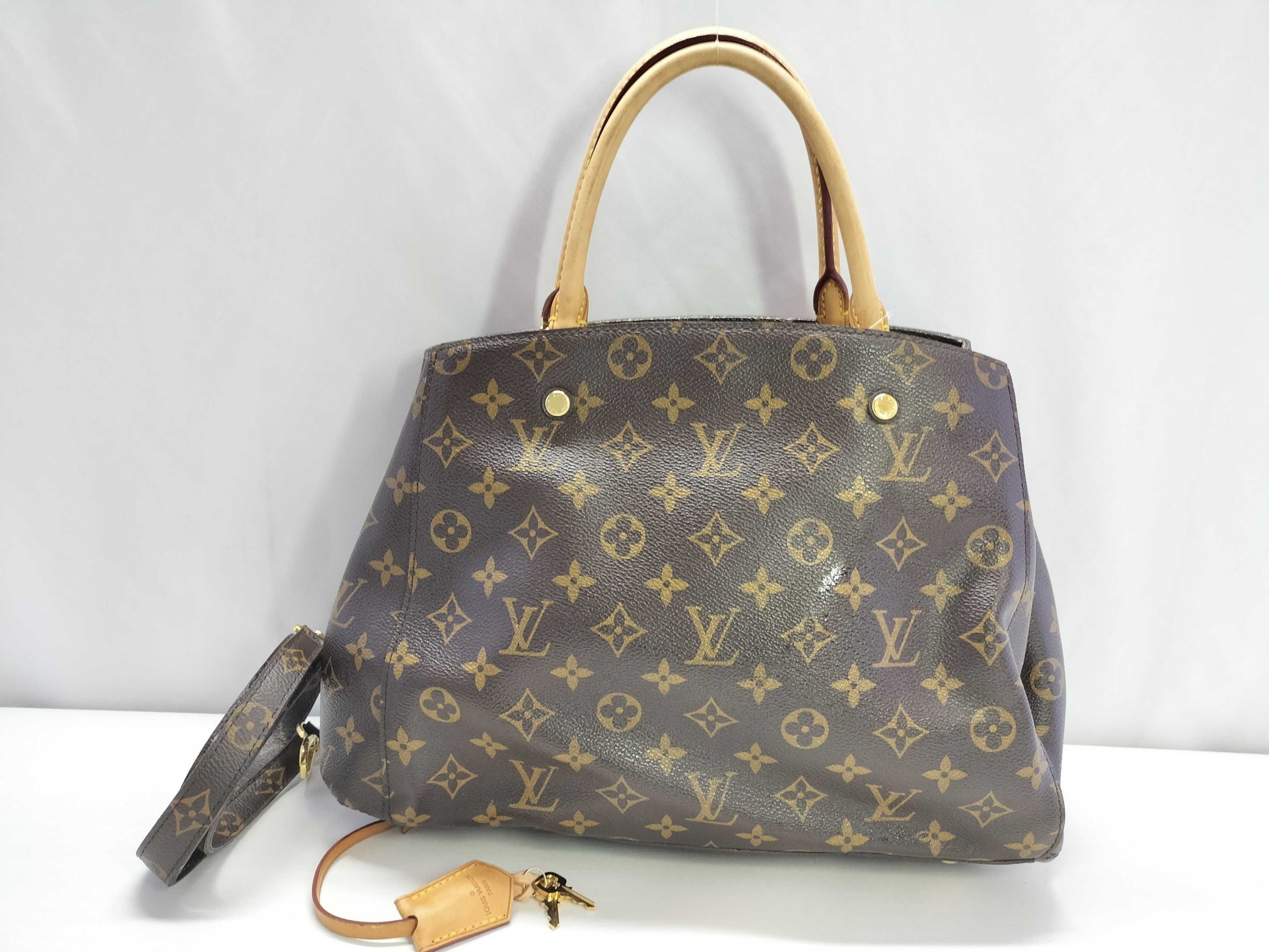 LOUIS VUITTON Monogram Montaigne MM M41056 CA0135 Handbag