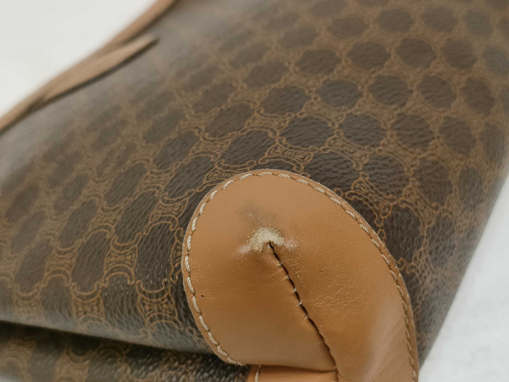 CELINE Macadam pattern pouch