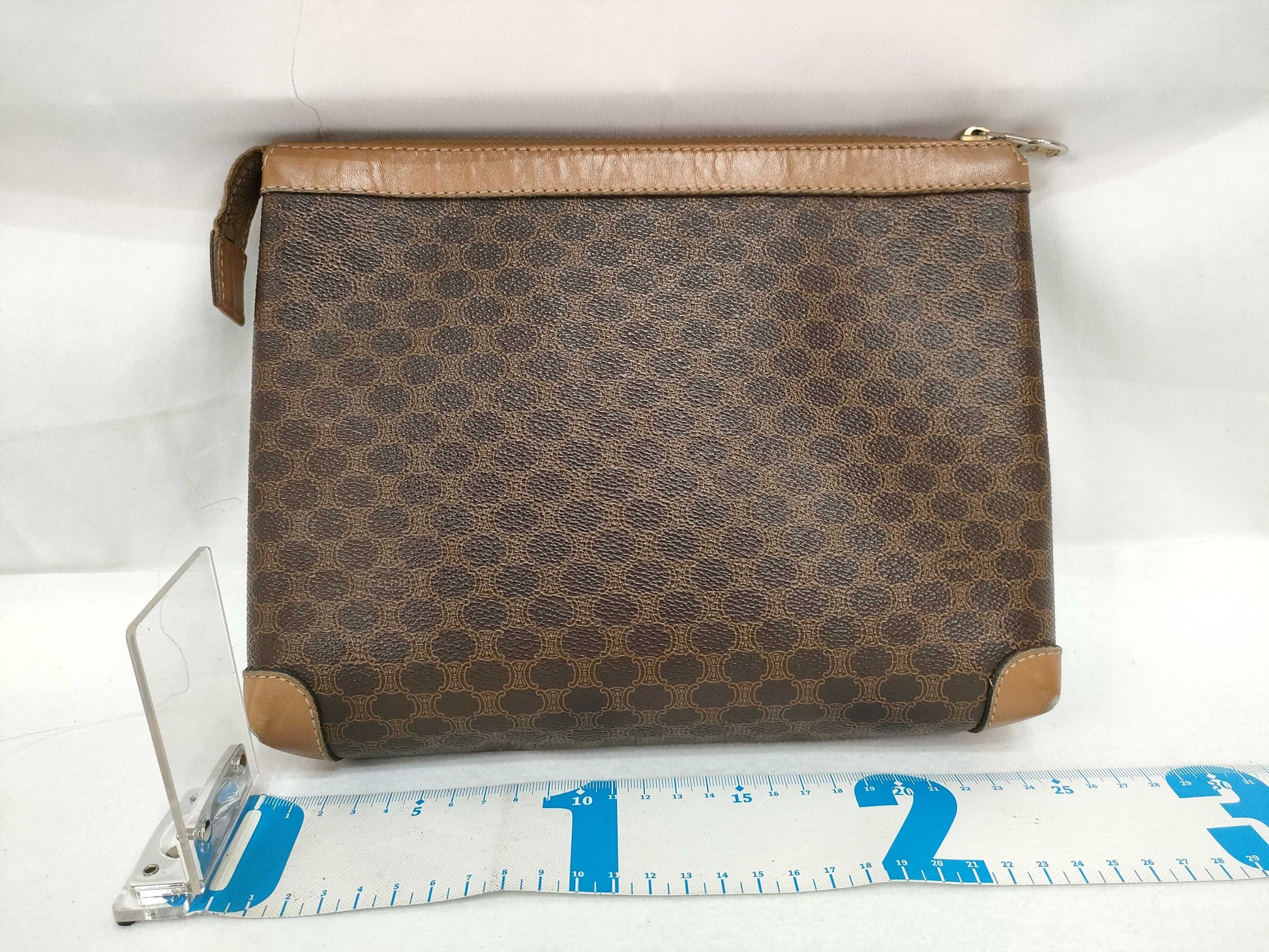 CELINE Macadam pattern pouch