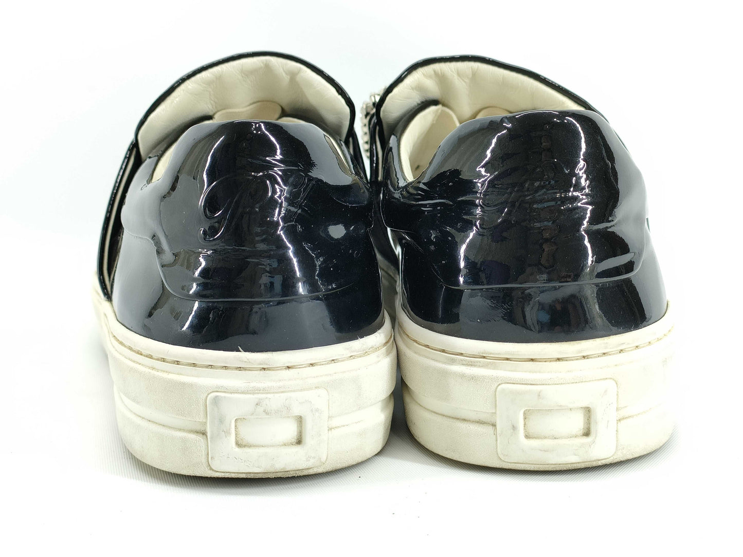 Roger Vivier Crystal Enamel Pumps, Black, Size 34.5, Loafers