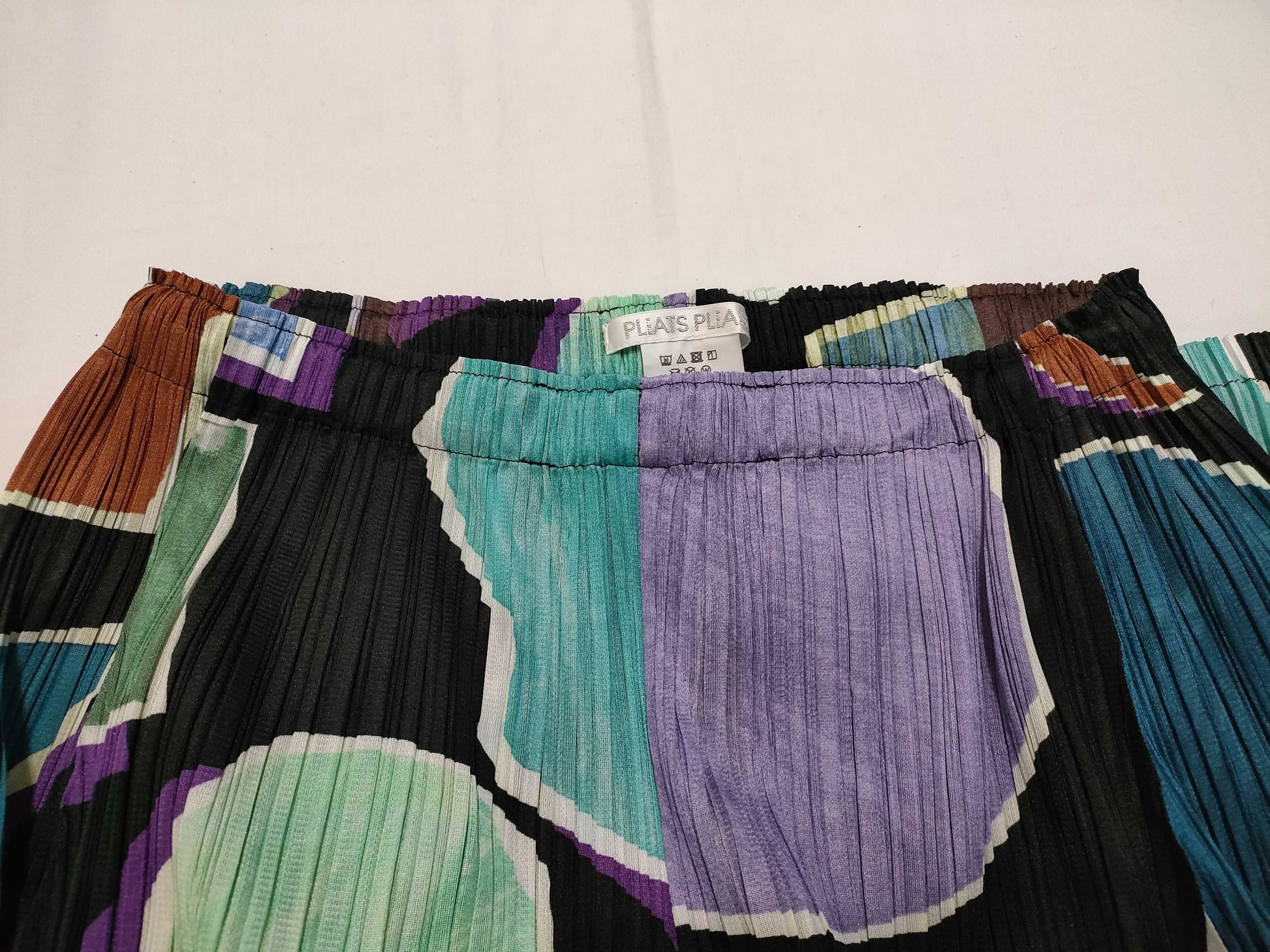 PLEATS PLEASE Pants, Multicolor Polyester Pants