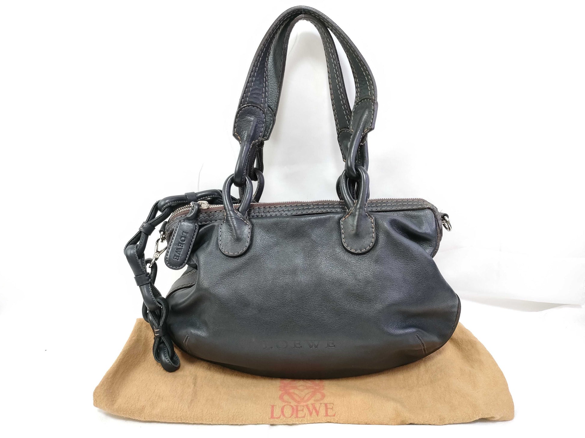 LOEWE Fiesta 2-way handbag in black leather