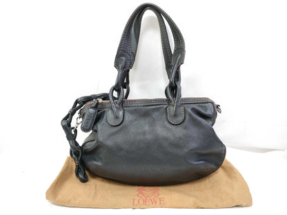 LOEWE Fiesta 2-way handbag in black leather