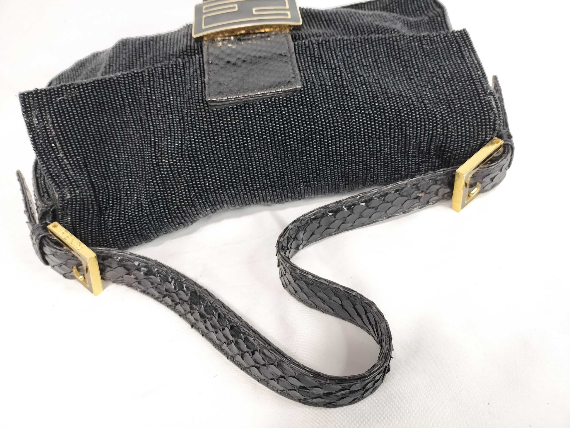 FENDI Mamma Mamma Bucket Beads x Python Handbag Handbag