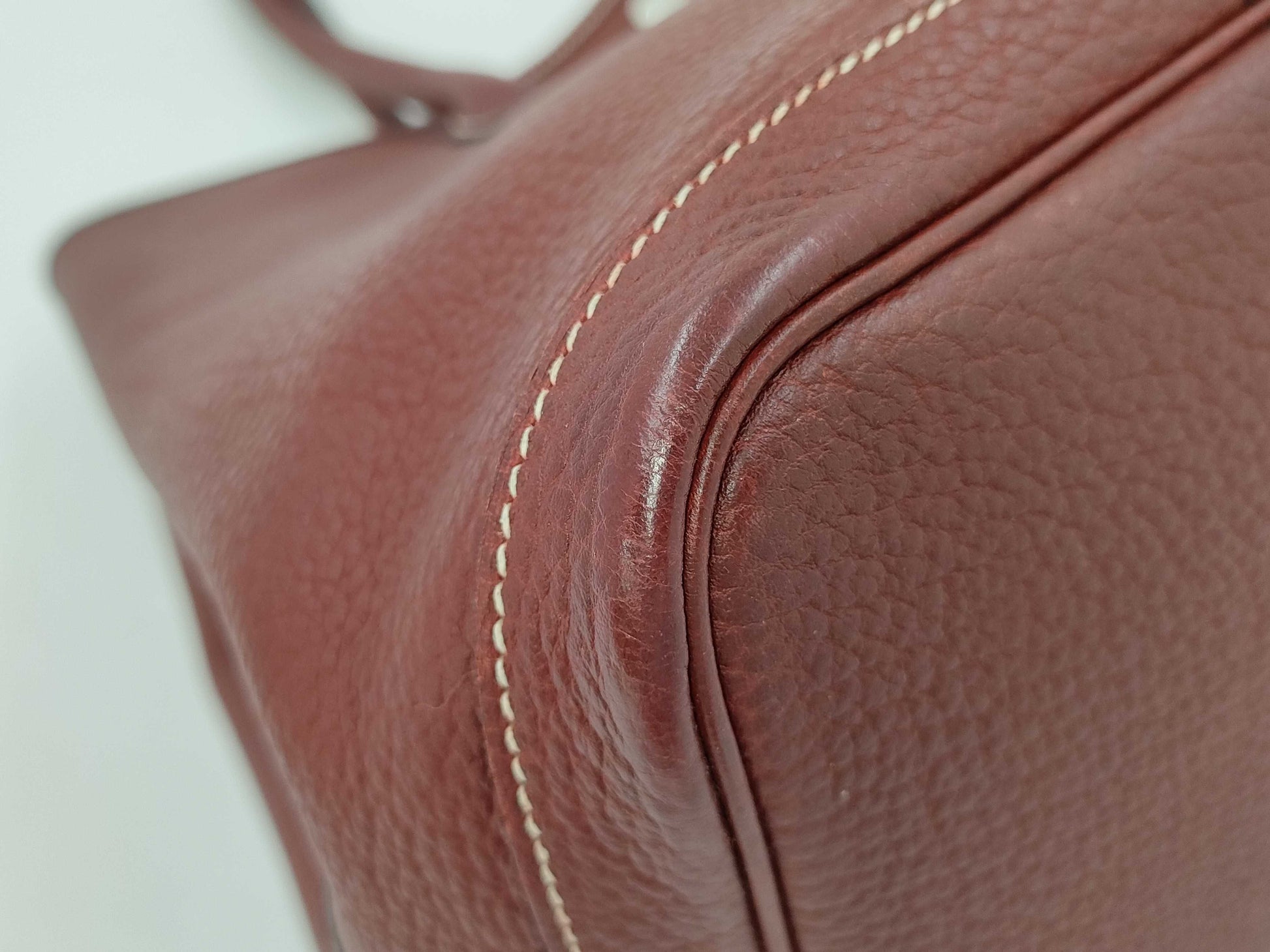 HERMES Garden Party PM K engraved tote bag