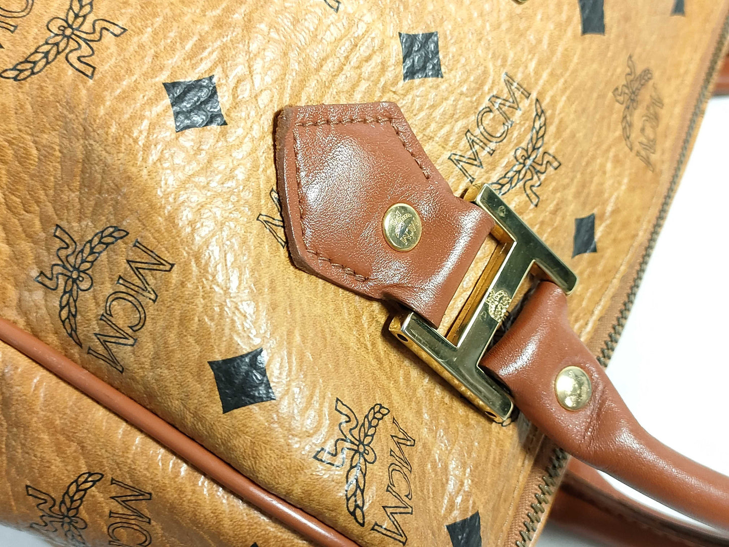 MCM 2WAY Logo Boston Bag Boston Bag