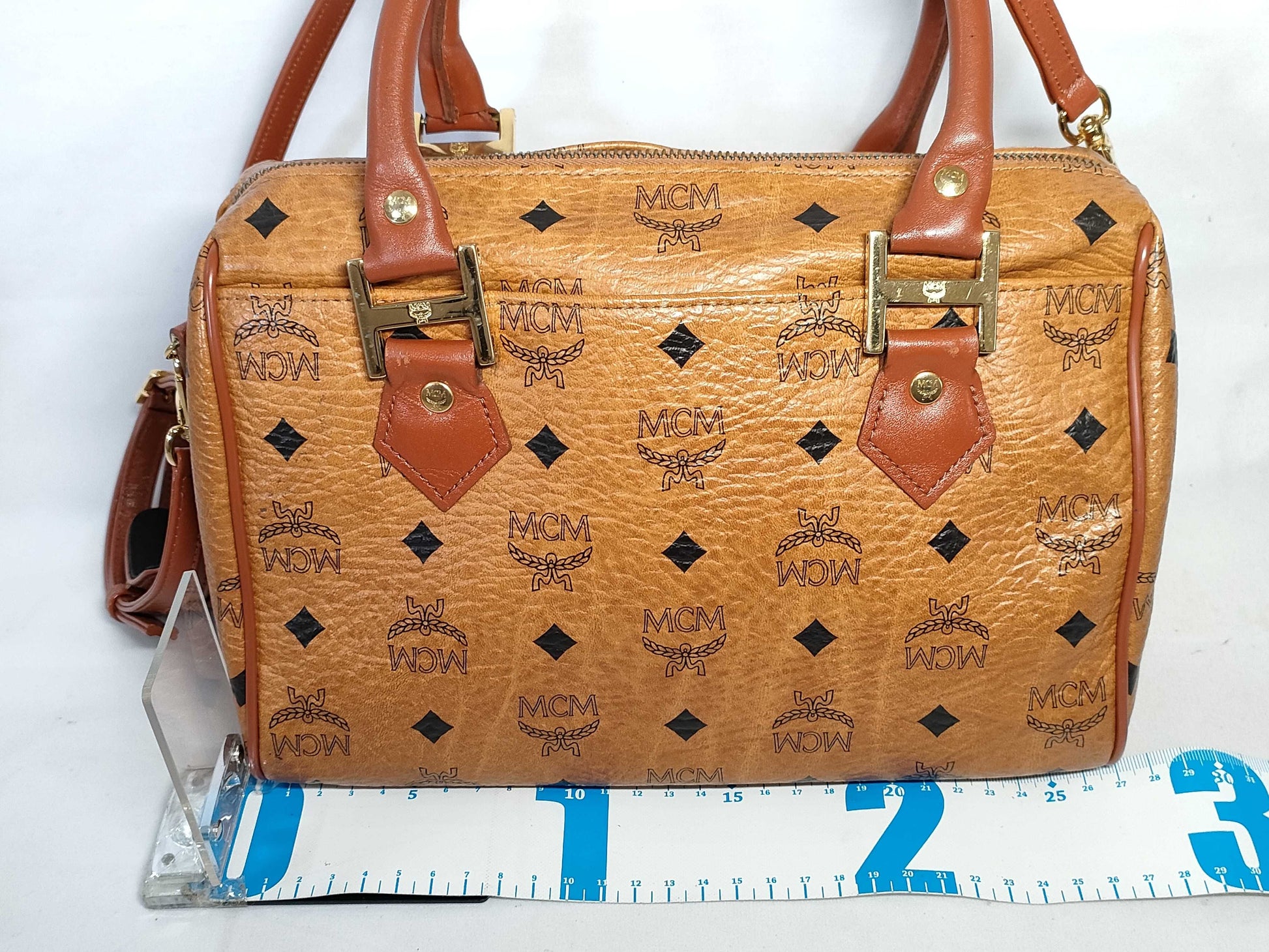 MCM 2WAY Logo Boston Bag Boston Bag