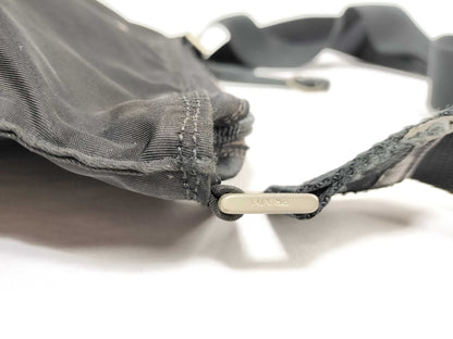 PRADA Nylon Tessuto Triangle Logo Shoulder Bag