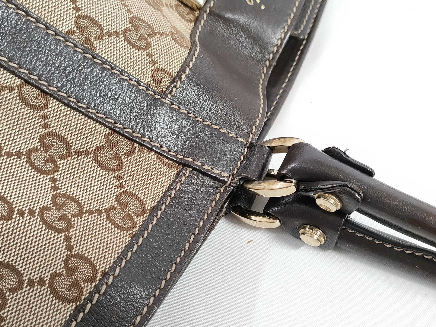 GUCCI GG Canvas Abbey Tote Bag