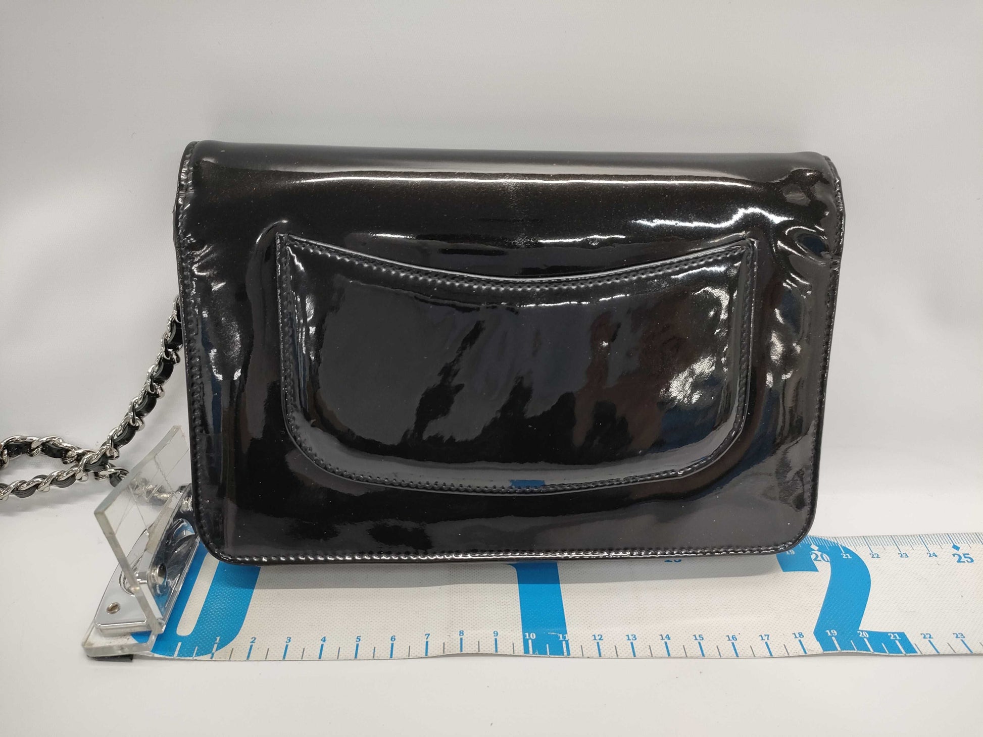 CHANEL Enamel Coco Mark Rhinestone Wallet